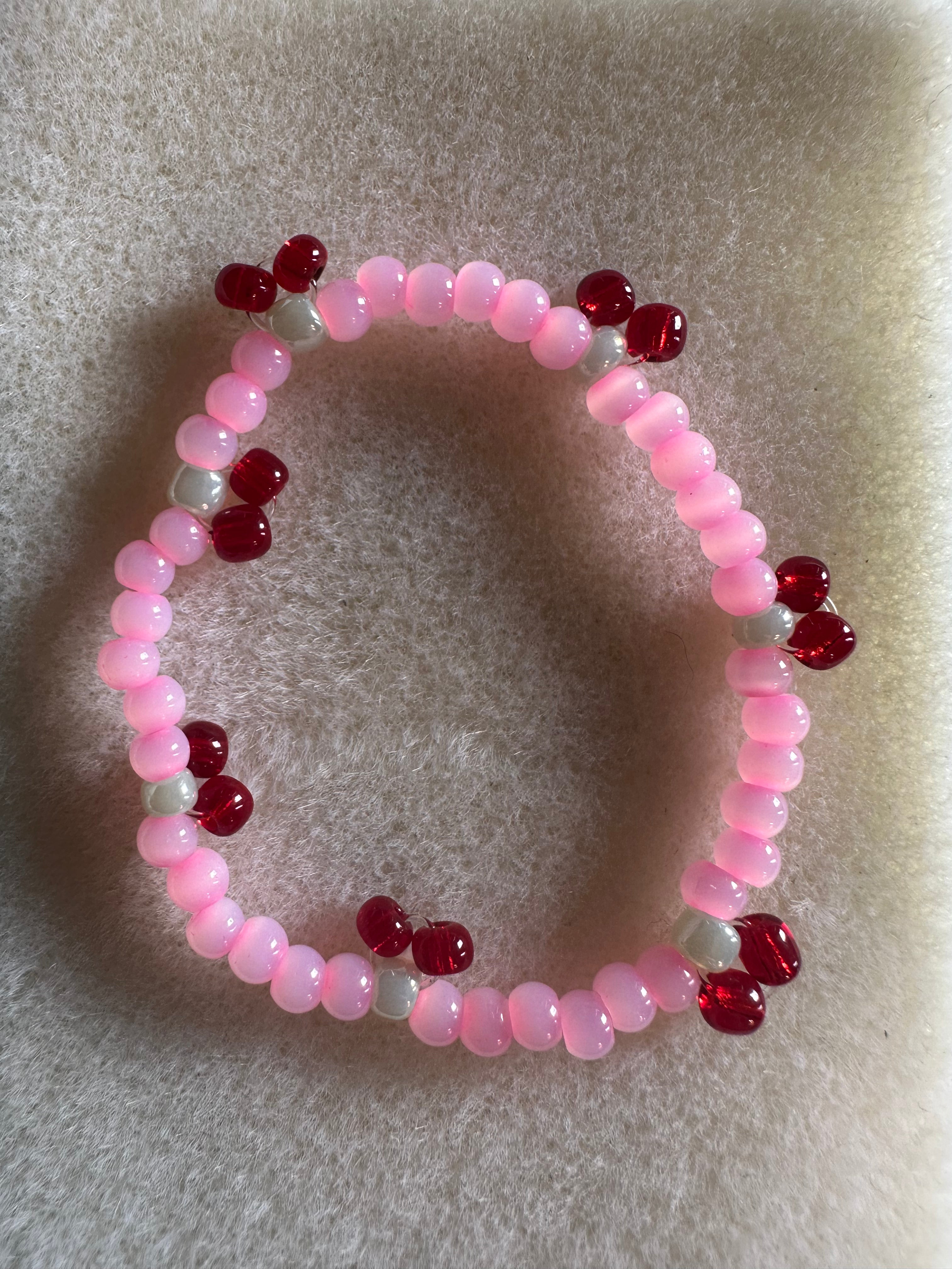 Cherry Stacking Bracelet - Pink, White, Blue, Red