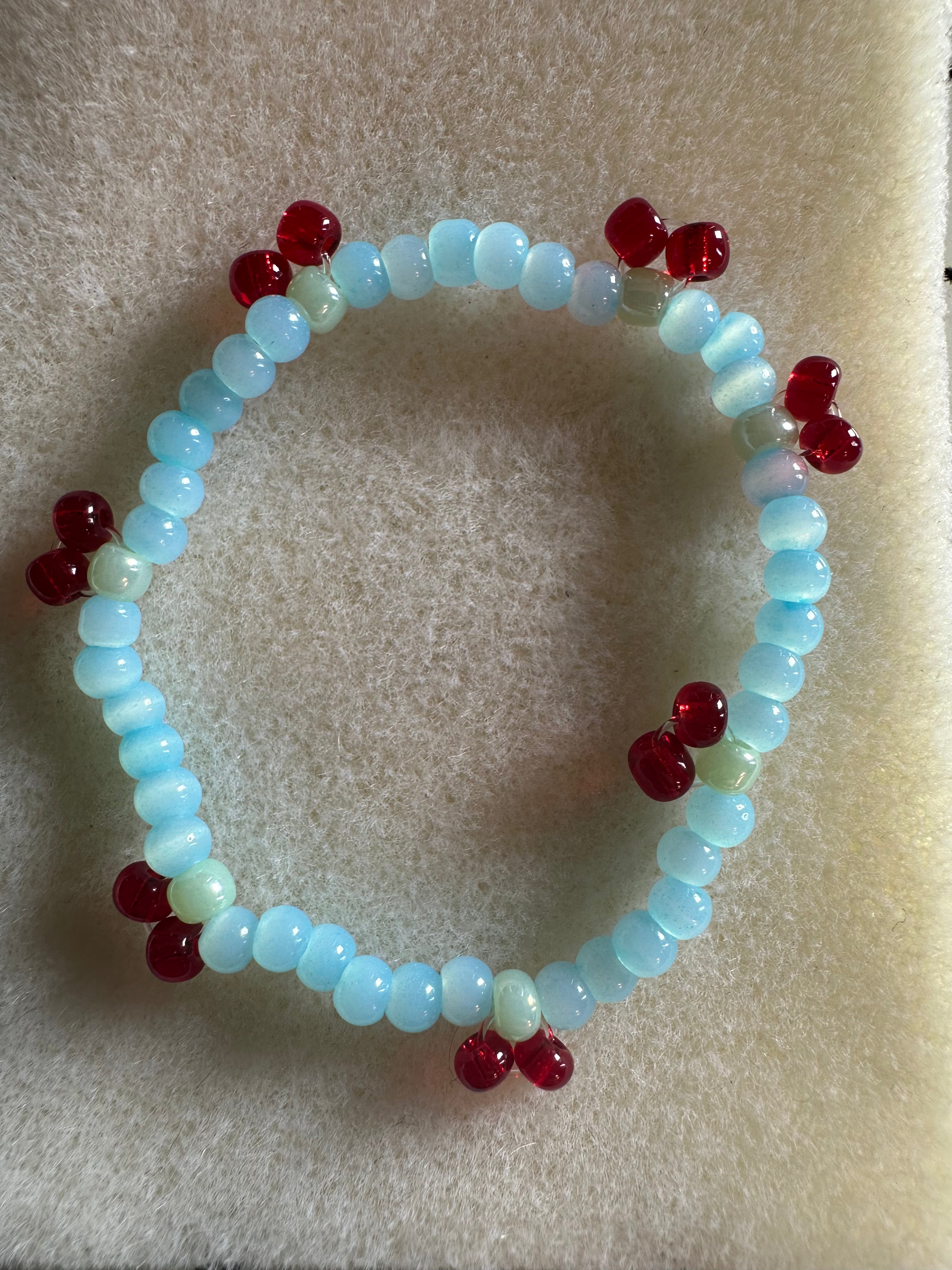 Cherry Stacking Bracelet - Pink, White, Blue, Red