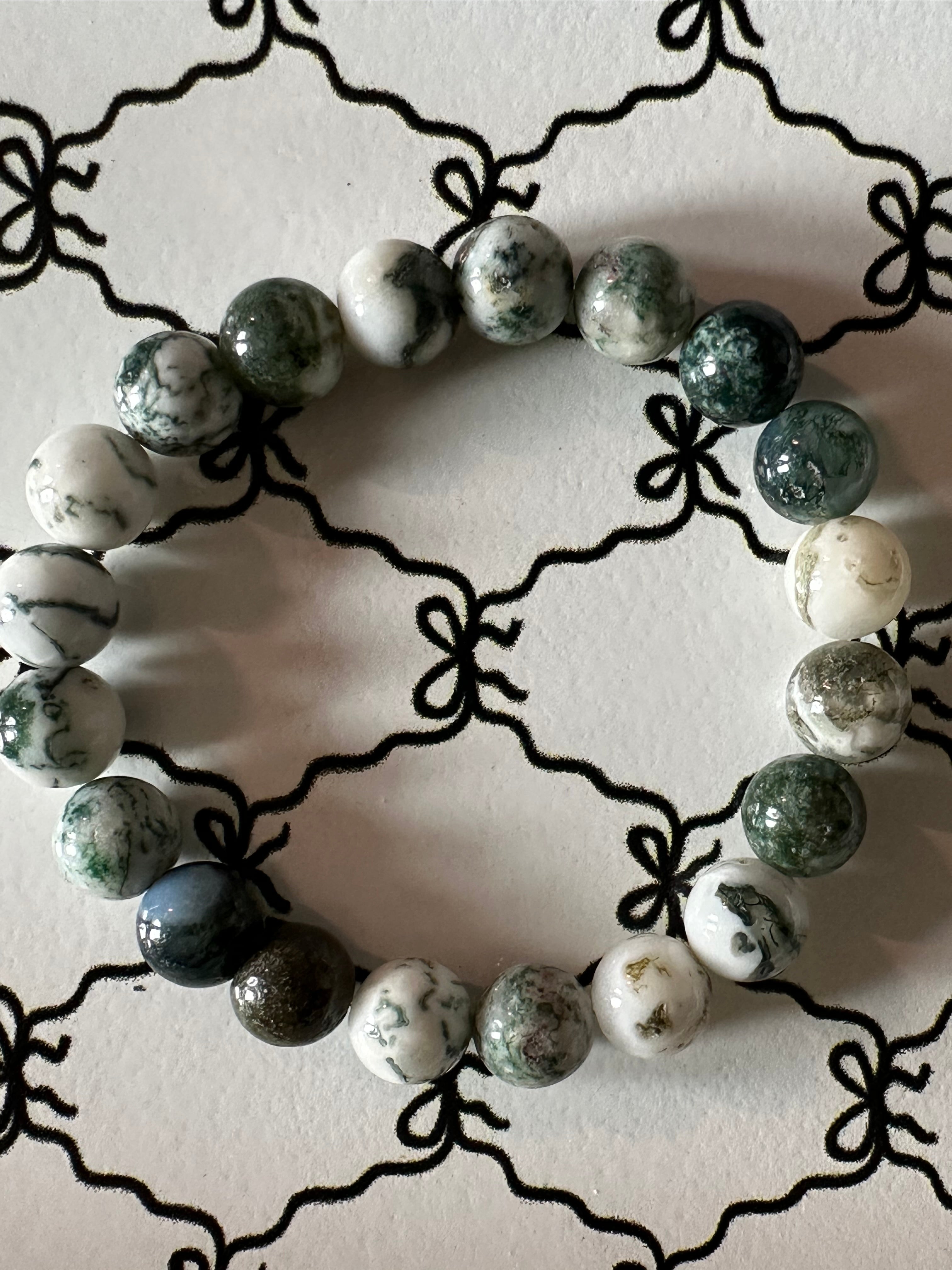 Green Marble Stackable