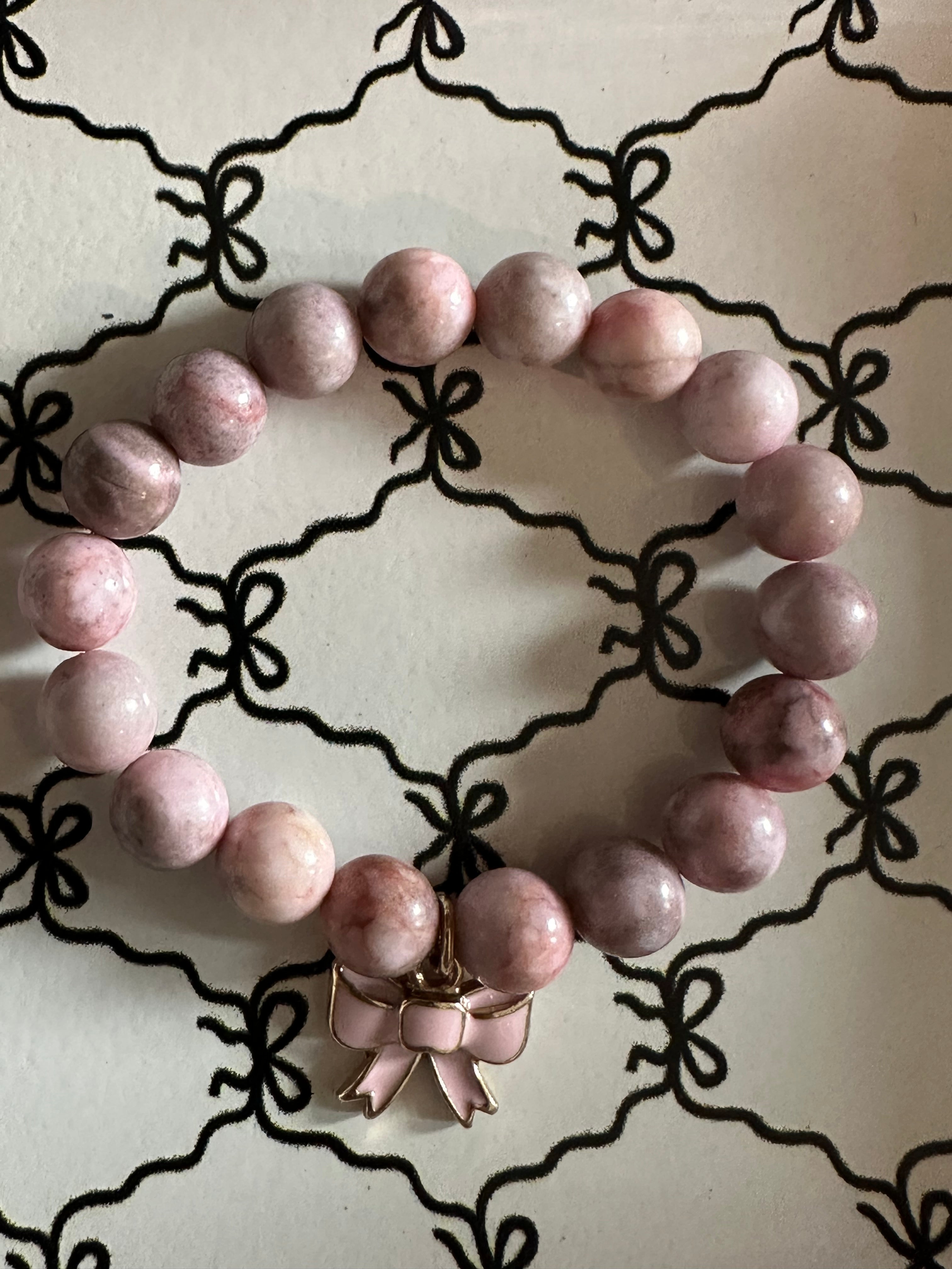Pink Bow Charm