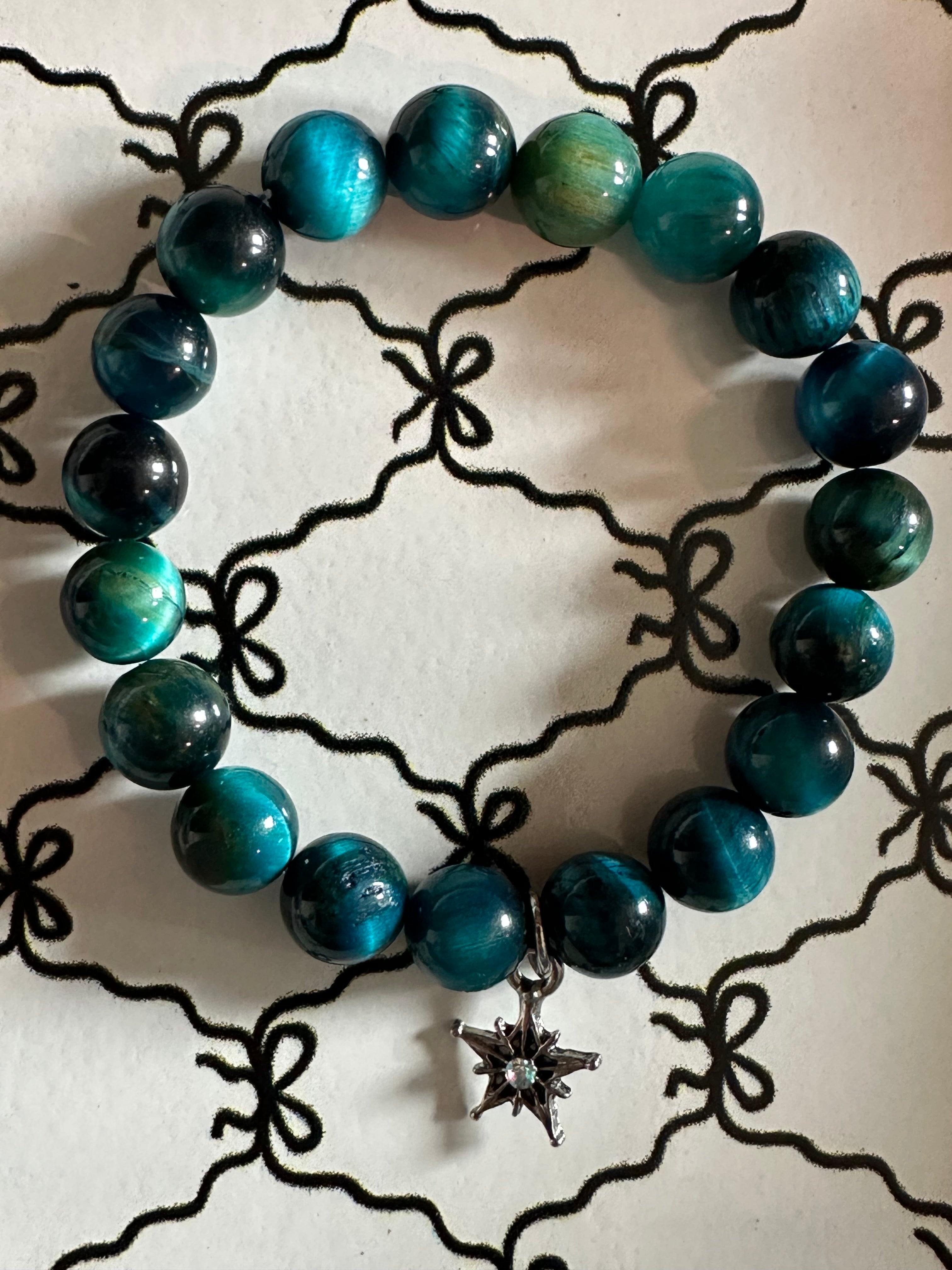 Ocean Blue Star Charm